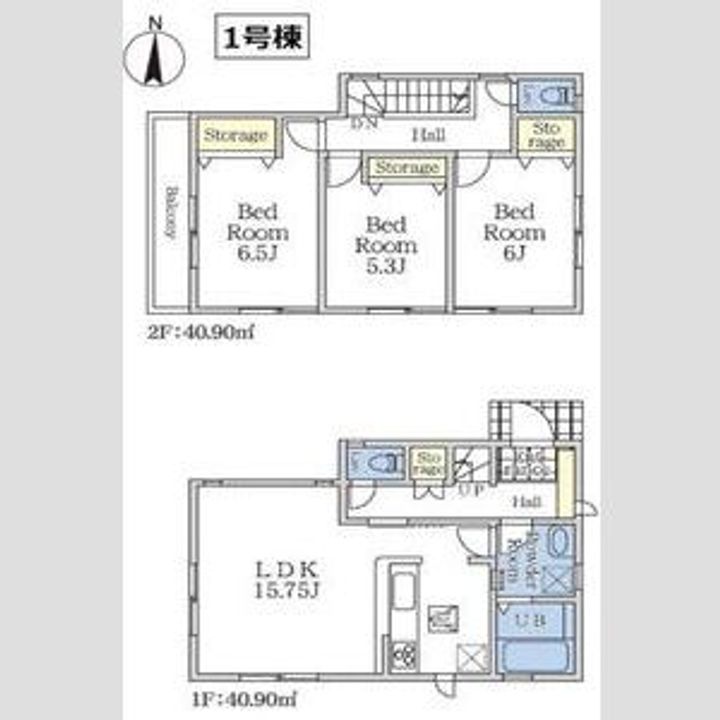 千葉県市川市八幡6丁目(一戸建)の賃貸物件戸建ての間取り