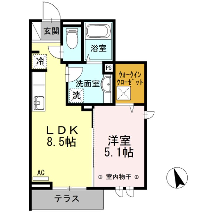メゾンクレール墨田の間取り