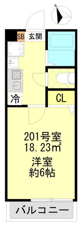 ガーデン一之江の間取り