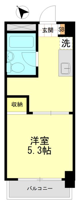 シャンボール築地の間取り