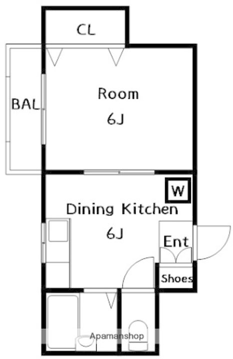 宇佐見マンション505-の間取り