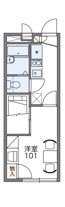 レオパレスMの間取り