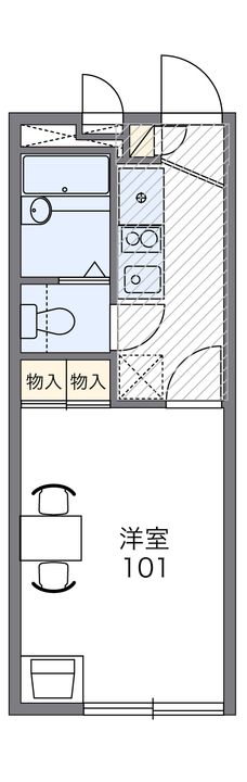 レオパレス美国の間取り