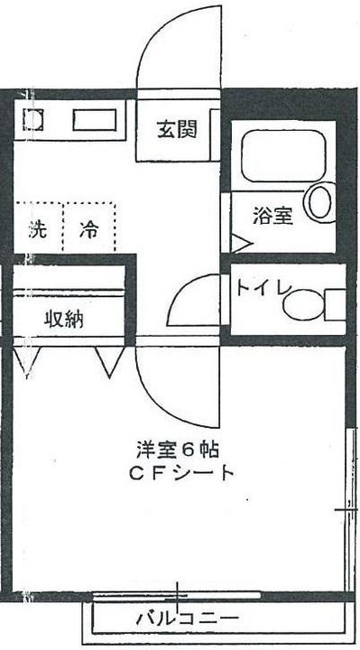 ロイヤルM’S201号室の間取り
