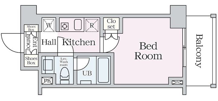 エスティメゾン中野306号室の間取り