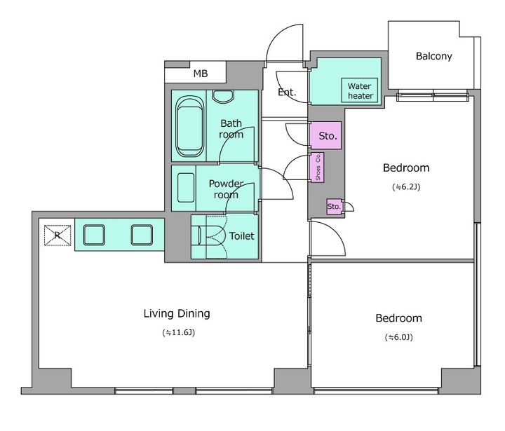 レジディアタワー乃木坂の間取り