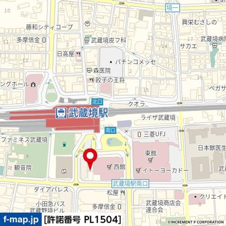 東京都武蔵野市境南町2丁目(マンション)の賃貸物件の周辺