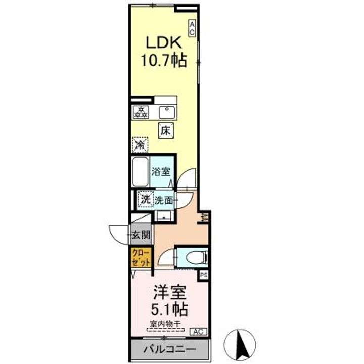 セレスティア豊島Nの間取り