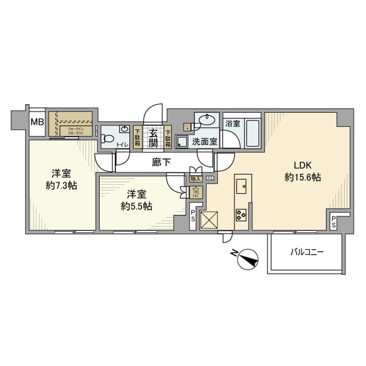 ディアナコート宮坂壇邸の間取り