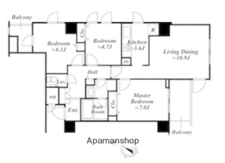 アクロス目黒タワーの間取り