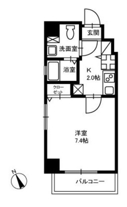 ライツェント築地の間取り