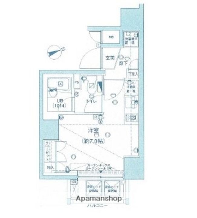 グランフォース五反田の間取り