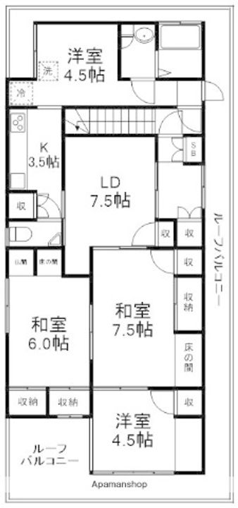 渡辺マンション401の間取り