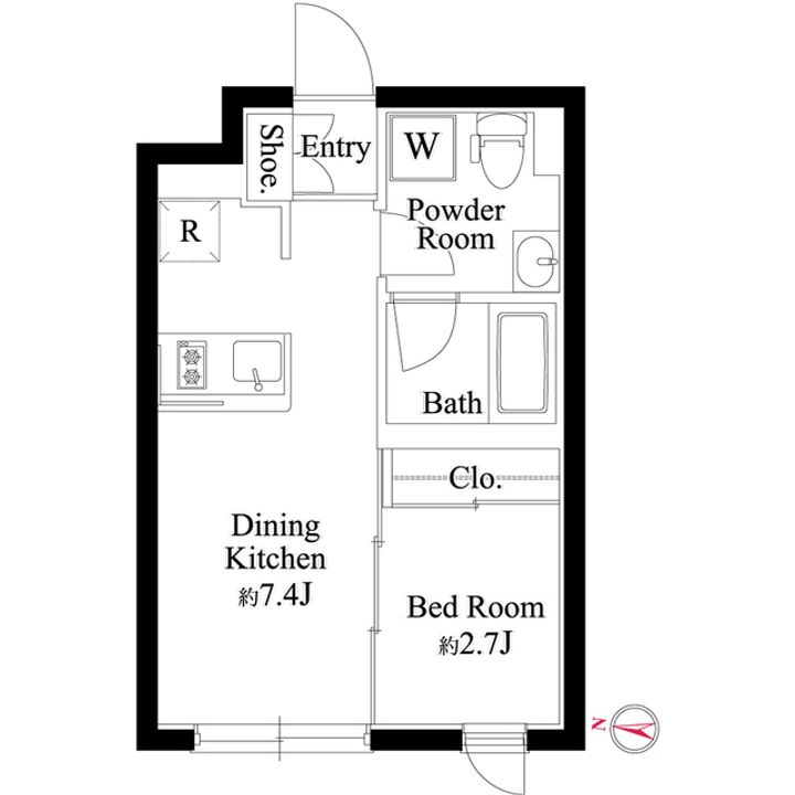 ラ・ペルラ池尻大橋Ⅱの間取り