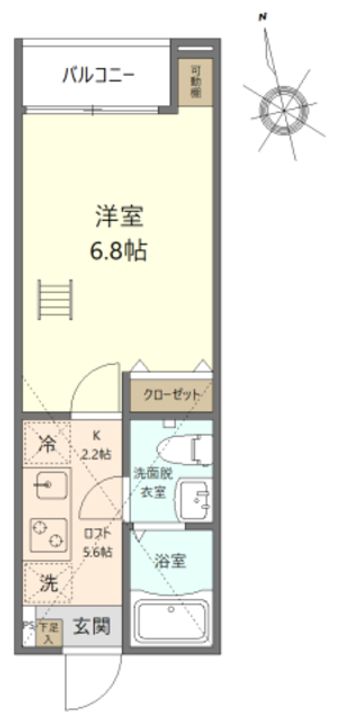 エクセラン仲六郷の間取り