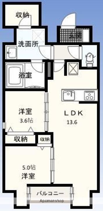 Wゲートの間取り