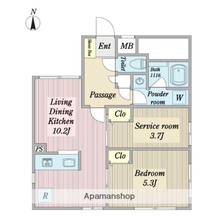 プラティーク品川中延の間取り