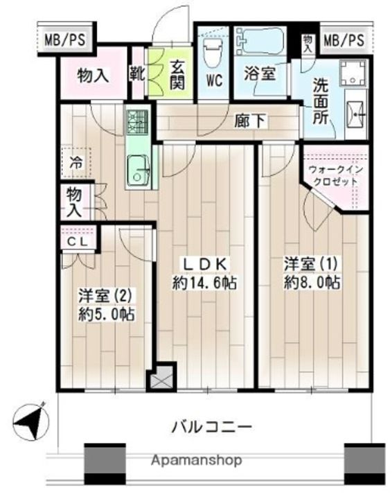 ル・サンク大崎ウィズタワーの間取り