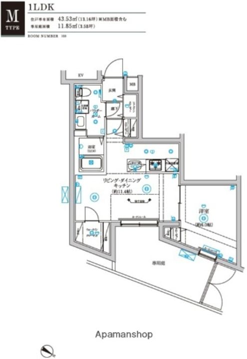 RELUXIA不動前の間取り