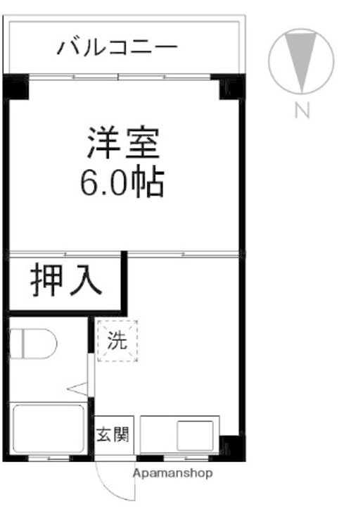 神庭コーポの間取り