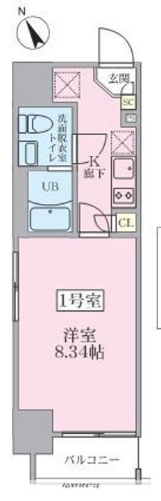 V−MUSIC蒲田の間取り