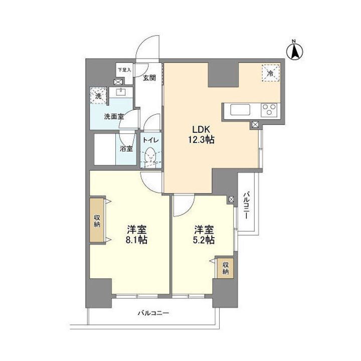 エムレジデンス渋谷神泉の間取り
