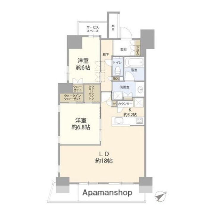 ザ・プレミアスカイ品川中延の間取り