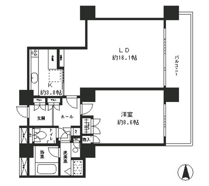 リバーポイントタワーの間取り