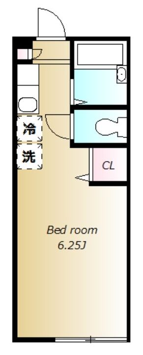 東京都豊島区東池袋2丁目の賃貸アパートの間取り
