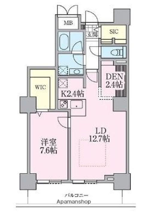 東京都荒川区南千住4丁目の賃貸マンションの間取り