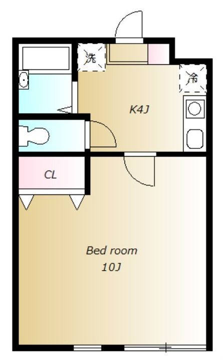 東京都文京区湯島2丁目の賃貸マンションの間取り