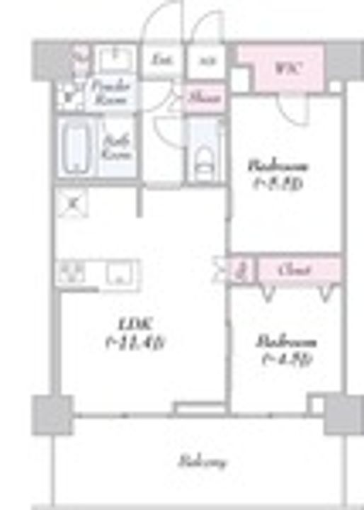 東京都文京区関口3丁目の賃貸マンションの間取り