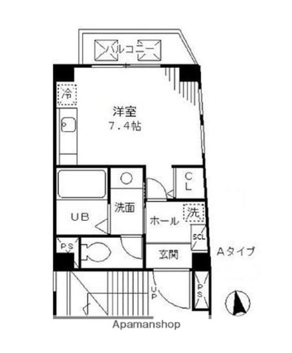 CREA元浅草の間取り
