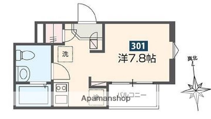 東京都台東区元浅草1丁目の賃貸アパートの間取り
