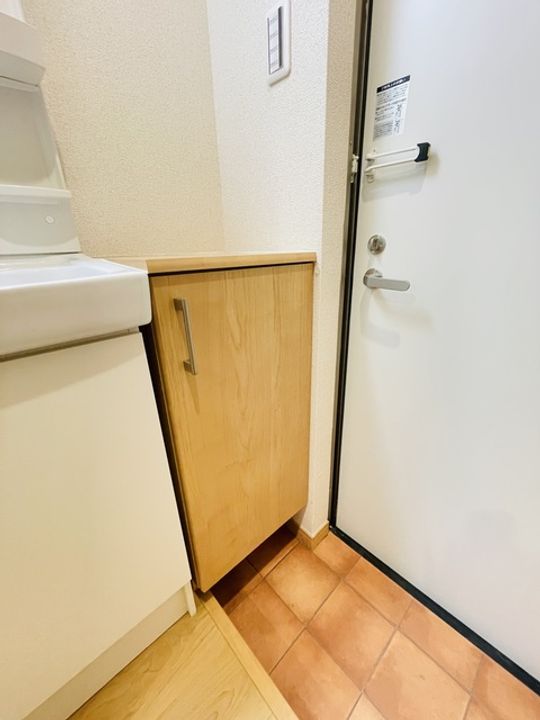 東京都板橋区蓮根1丁目の賃貸アパートの玄関