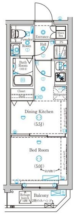 東京都北区東十条3丁目の賃貸マンションの間取り