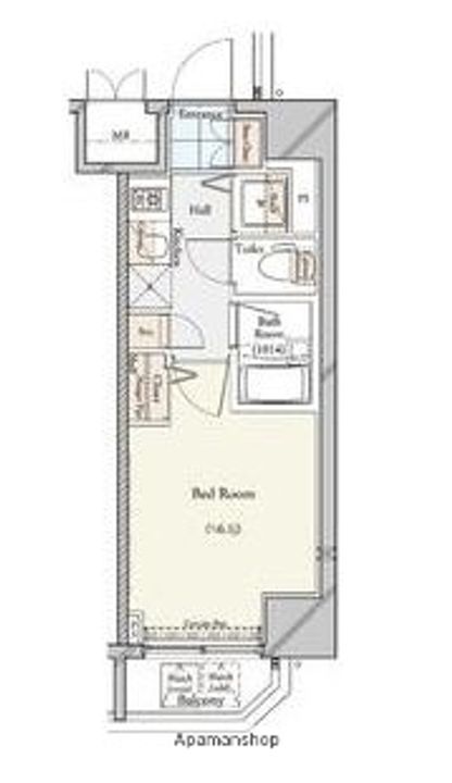 東京都豊島区南大塚3丁目の賃貸マンションの間取り