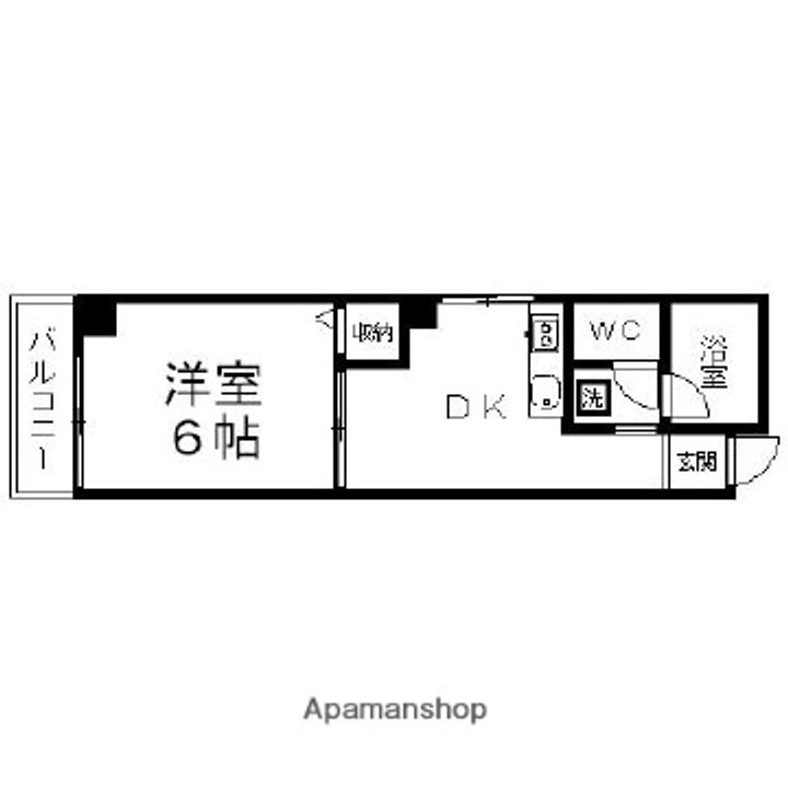 東京都荒川区西尾久1丁目の賃貸マンションの間取り