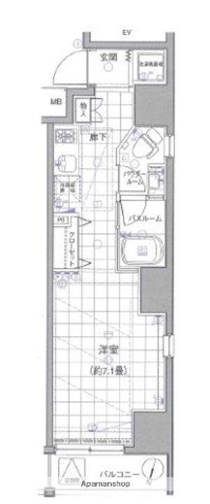東京都北区東十条4丁目の賃貸マンションの間取り
