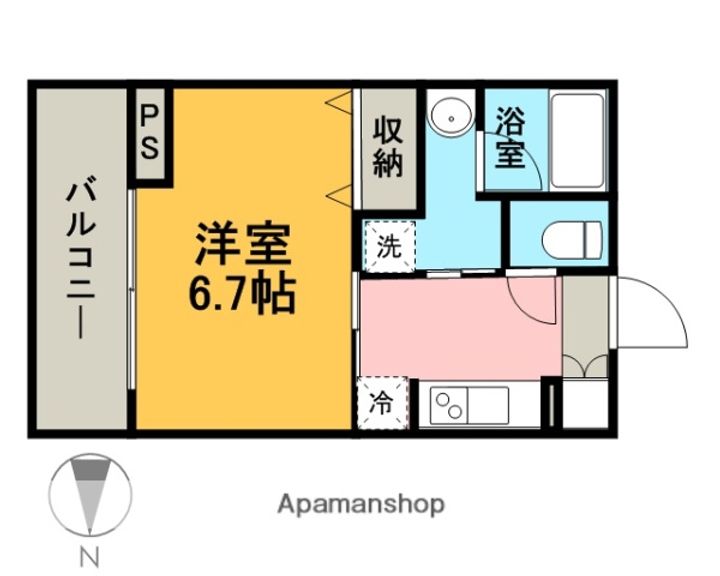 東京都江東区古石場3丁目の賃貸マンションの間取り