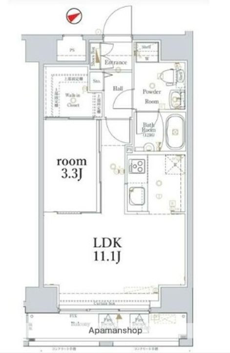 LOG浅草703の間取り