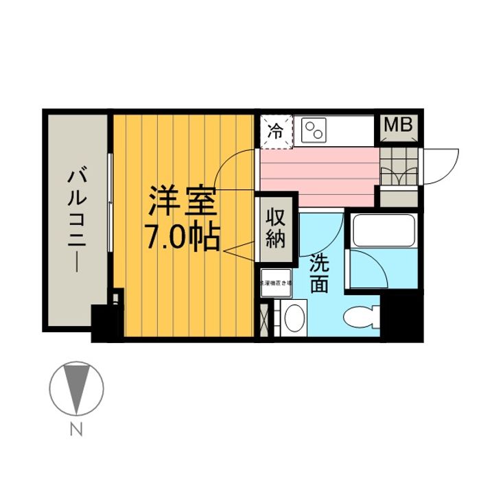 東京都江東区森下2丁目の賃貸マンションの間取り