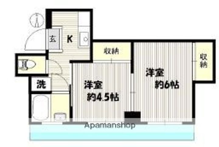 東京都江東区猿江1丁目の賃貸マンションの間取り