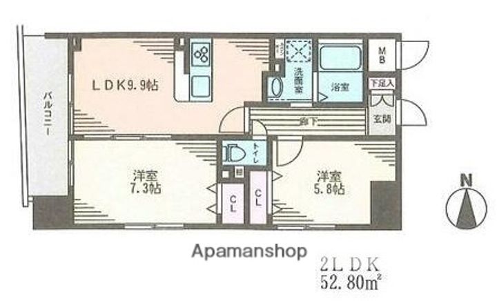 レシオイシワラの間取り