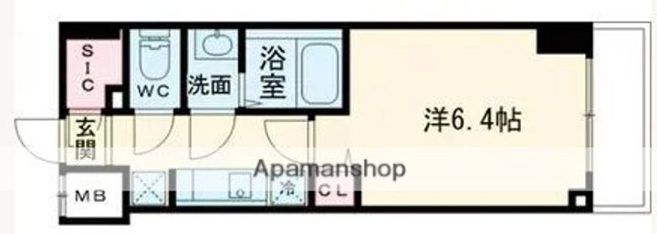 東京都葛飾区新小岩3丁目の賃貸マンションの間取り