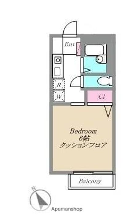 GRANDCHARIOTB棟201の間取り