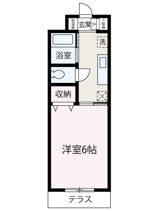 フレクション成増104の間取り