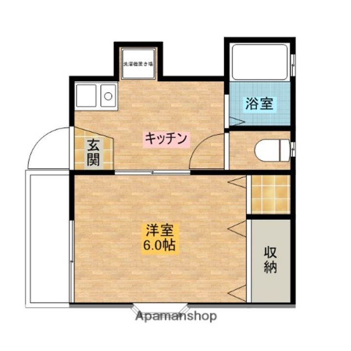 東京都北区上十条4丁目の賃貸アパートの間取り