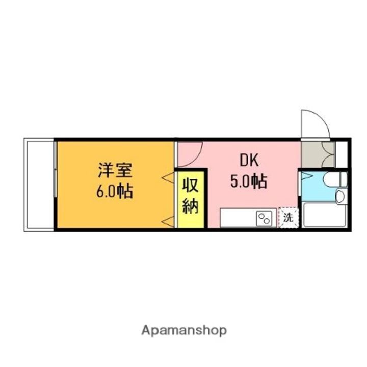 東京都北区十条仲原3丁目の賃貸アパートの間取り