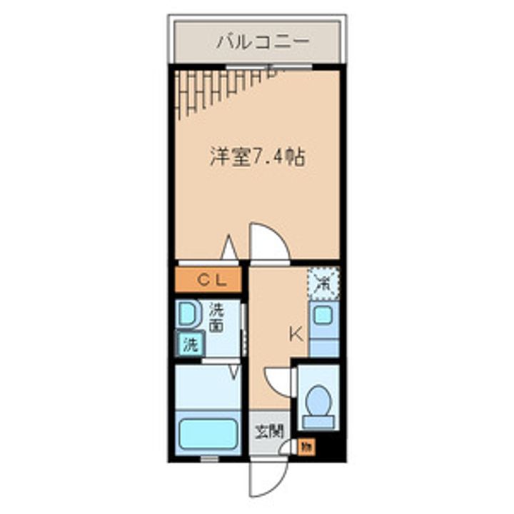 東京都板橋区成増4丁目の賃貸アパートの間取り